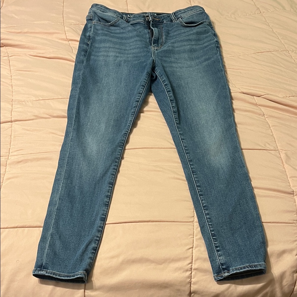 American Eagle blue  Super High raise jegging Jeans size 10